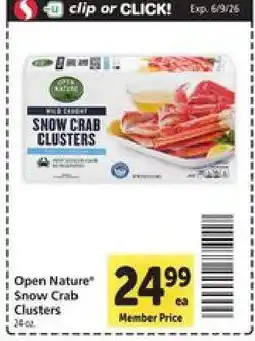 Safeway Open Nature Snow Crab Clusters offer