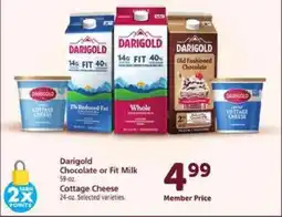 Safeway Darigold Chocolate or Fit Milk, Cottage Cheese offer