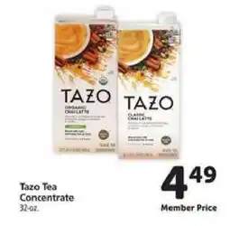 Safeway Tazo Tea Concentrate offer