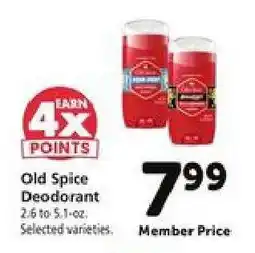 Safeway Old Spice Deodorant offer