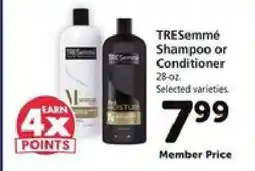 Safeway Tresemme Shampoo or Conditioner offer