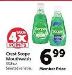 Safeway Crest Scope Mouthwash offer