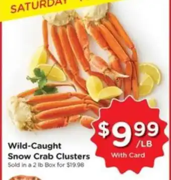 Kroger Wild-Caught Snow Crab Clusters offer