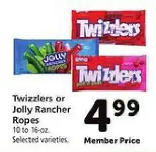 Twizzlers or Jolly Rancher Ropes