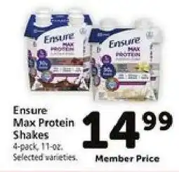 Safeway Ensure Max Protein Shakes offer