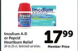 Safeway Imodium A-D or Pepcid Heartburn Relief offer