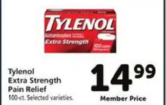 Safeway Tylenol Extra Strength Pain Relief offer