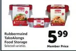 Safeway Rubbermaid TakeAlongs Food Storage offer