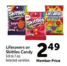 Safeway Lifesavers or Skittles Candy offer