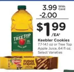 Kroger Keebler Cookies or Tree Top Apple Juice offer