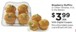Kroger Blueberry Muffins offer