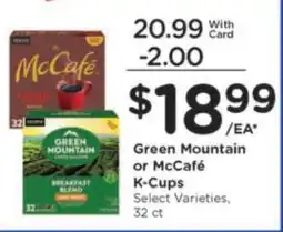 Kroger Green Mountain or McCafé K-Cups offer