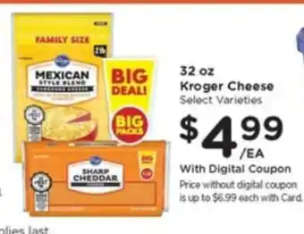 Kroger Kroger Cheese offer