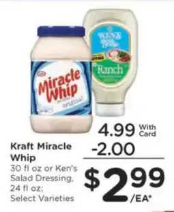 Kroger Kraft Miracle Whip or Ken's Salad Dressing offer