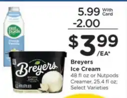 Kroger Breyers Ice Cream offer