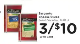 Kroger Sargento Cheese Slices offer