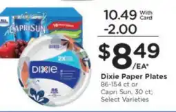 Kroger Dixie Paper Plates or Capri Sun offer