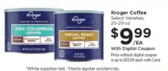 Kroger Kroger Coffee offer