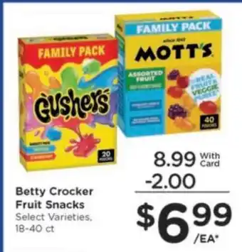Kroger Betty Crocker Fruit Snacks offer