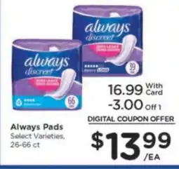 Kroger Always Pads offer