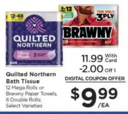 Kroger Quilted Northern Bath Tissue offer