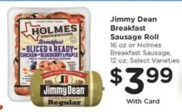 Kroger Jimmy Dean Breakfast Sausage Roll offer