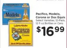 Kroger Pacifico, Modelo, Corona or Dos Equis offer