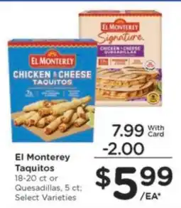 Kroger El Monterey Taquitos offer