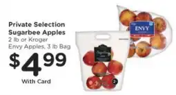 Kroger Private Selection Sugarbee Apples or Kroger Envy Apples offer