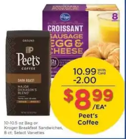 Kroger Peet's Coffee offer