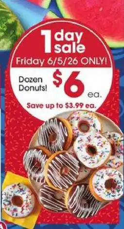 Giant Eagle DOZEN DONUTS offer