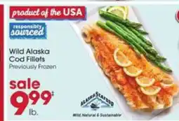 Giant Eagle Wild Alaska cod fillets offer