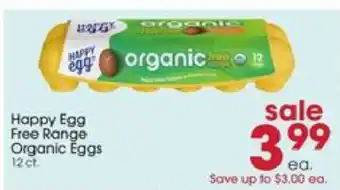 Giant Eagle Happy Egg Free Range Organic Eggs offer
