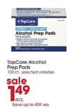 Giant Eagle TopCare Alcohol Prep Pads offer
