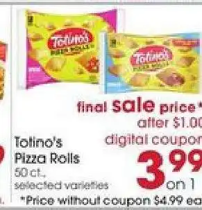 Giant Eagle Totino's Pizza Rolls offer
