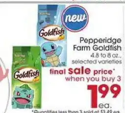 Giant Eagle Pepperidge Farm Goldfish offer