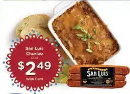 Kroger San Luis Chorizo offer