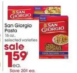Giant Eagle San Giorgio Pasta offer