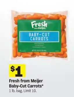 Meijer Fresh from Meijer Baby-Cut Carrots offer