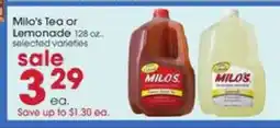 Giant Eagle Milo's Tea or Lemonade offer