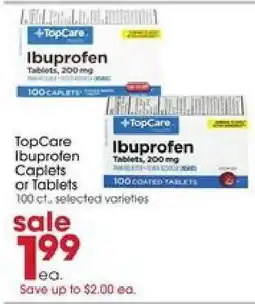 Giant Eagle TopCare Ibuprofen Caplets or Tablets offer