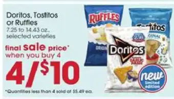 Giant Eagle Doritos, Tostitos or Ruffles offer
