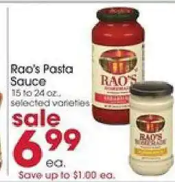 Giant Eagle Rao's Pasta Sauce offer