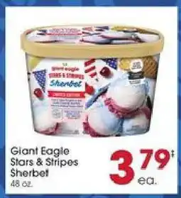 Giant Eagle Giant Eagle Stars & Stripes Sherbet offer
