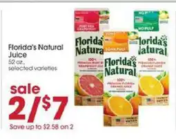 Giant Eagle Florida's Natural Juice offer