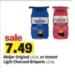 Meijer Meijer Original or Instant Light Charcoal Briquets offer