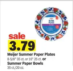 Meijer Meijer Summer Paper Plates offer