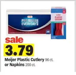 Meijer Meijer Plastic Cutlery or Napkins offer