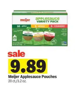Meijer Meijer Applesauce Pouches offer