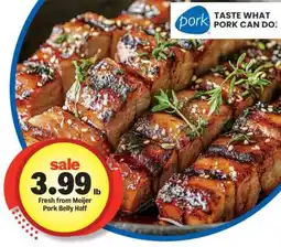 Meijer Fresh from Meijer Pork Belly Half offer